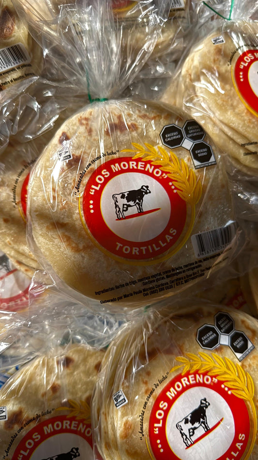 Tortillas Gorditas de Crema de Leche - Los Moreno